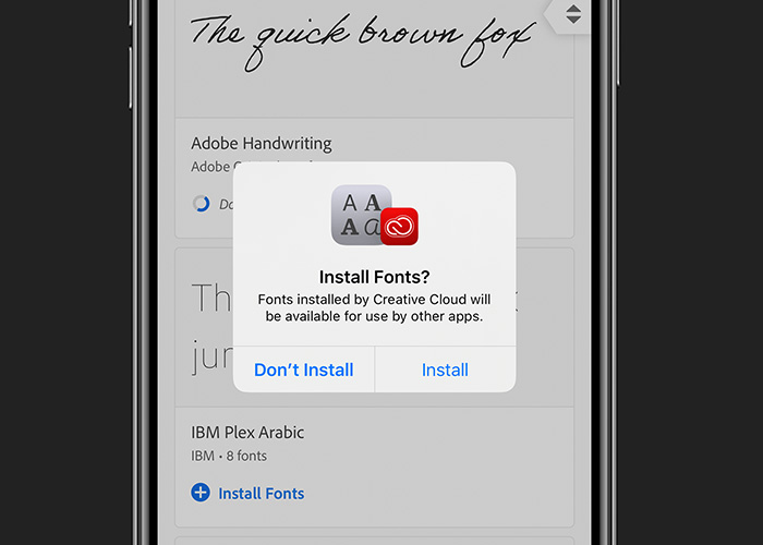 iOS 13如何安装字体？Adobe Creative Cloud加入更新支持