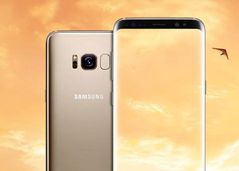 三星galaxy s8金色款首曝光:依然黑色前面板