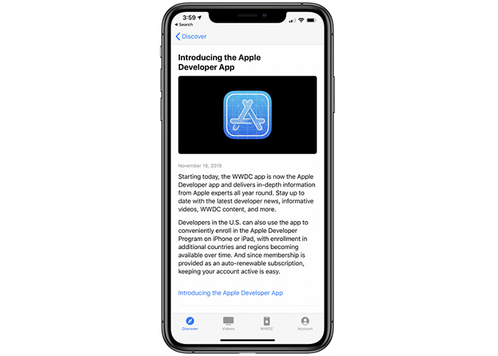 苹果WWDC官方应用已更名为Apple Developer App