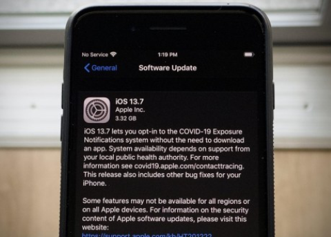 苹果发布iOS 13.7正式版：正式启用COVID-19暴露通知功能