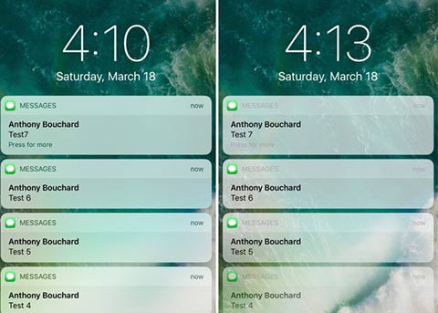  iOS10插件推荐：Defluxit为锁屏上的通知添加渐变效果
