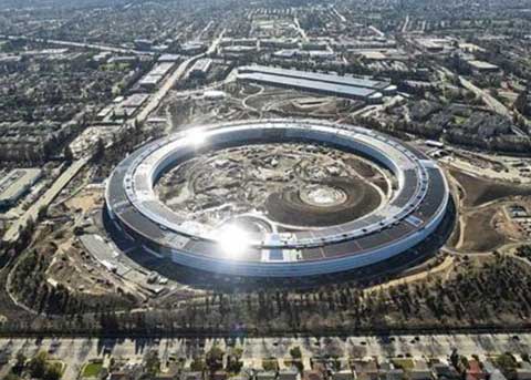 苹果新基地苹果公园（Apple Park）犹如巨型飞船 一睹为快