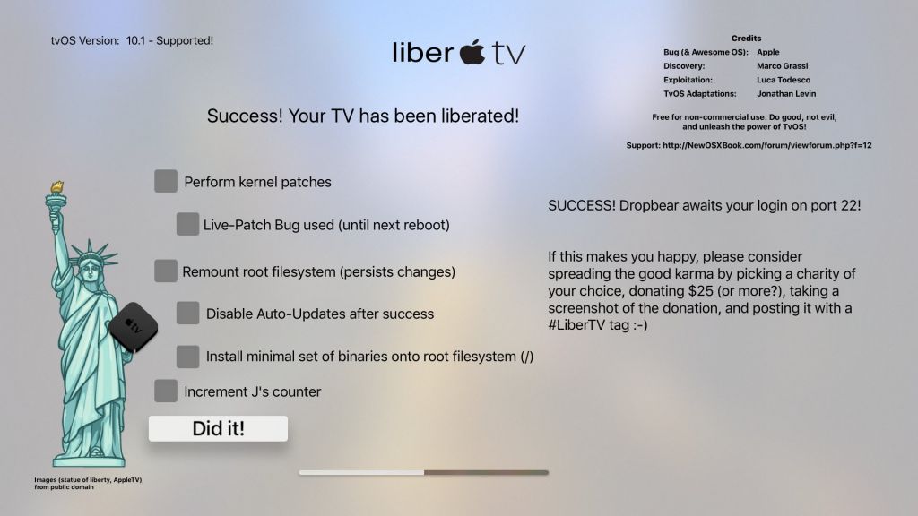 Apple TV 4越狱发布：可支持tvOS 9.1-10.1