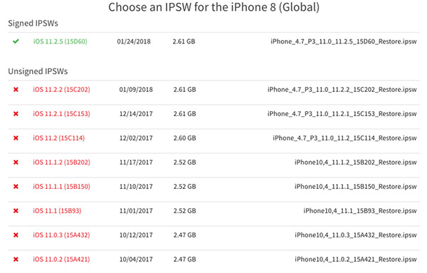 苹果关闭iOS11旧版验证 大部分机型只能安装iOS11.2.5