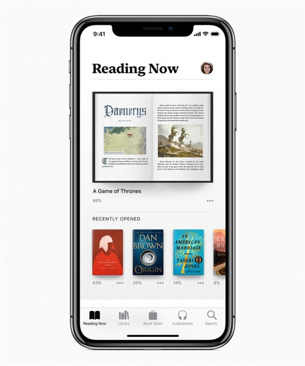 苹果宣布iOS12中Books应用：全新设计更简洁