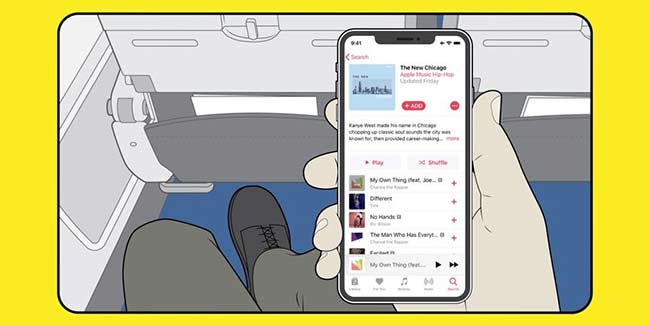 Apple Music登上美国航空 万尺高空免费听
