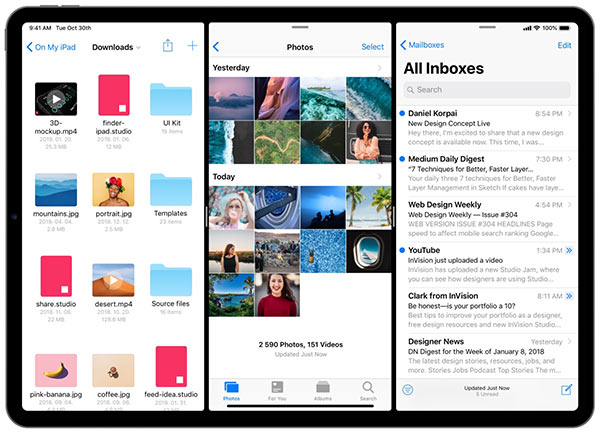 iOS13 for iPad新概念：深色模式+全新多任务