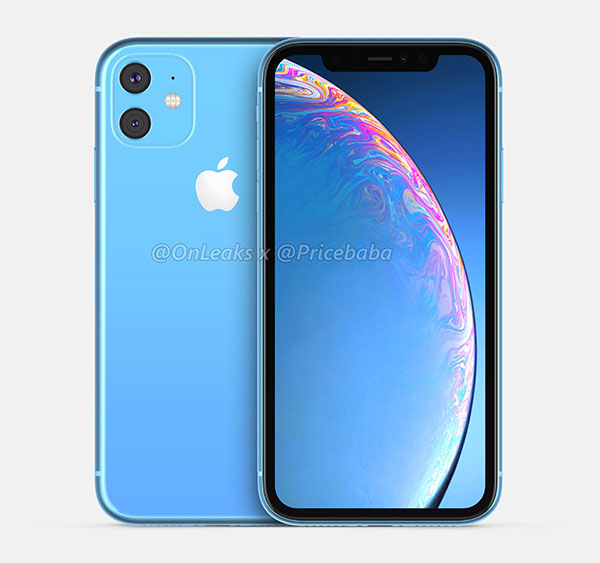 2019年新款iPhone XR渲染图：带浴霸双摄