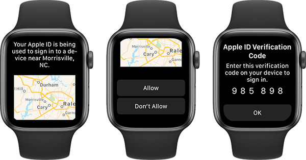 watchOS 6 新功能：可以显示 Apple ID 登陆验证码了