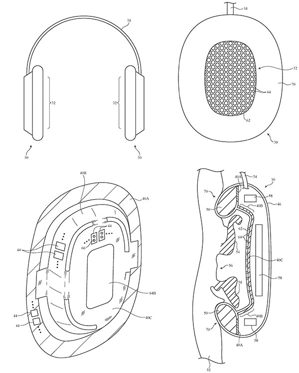 苹果申请可折叠头戴耳机专利，头戴耳机更方便携带