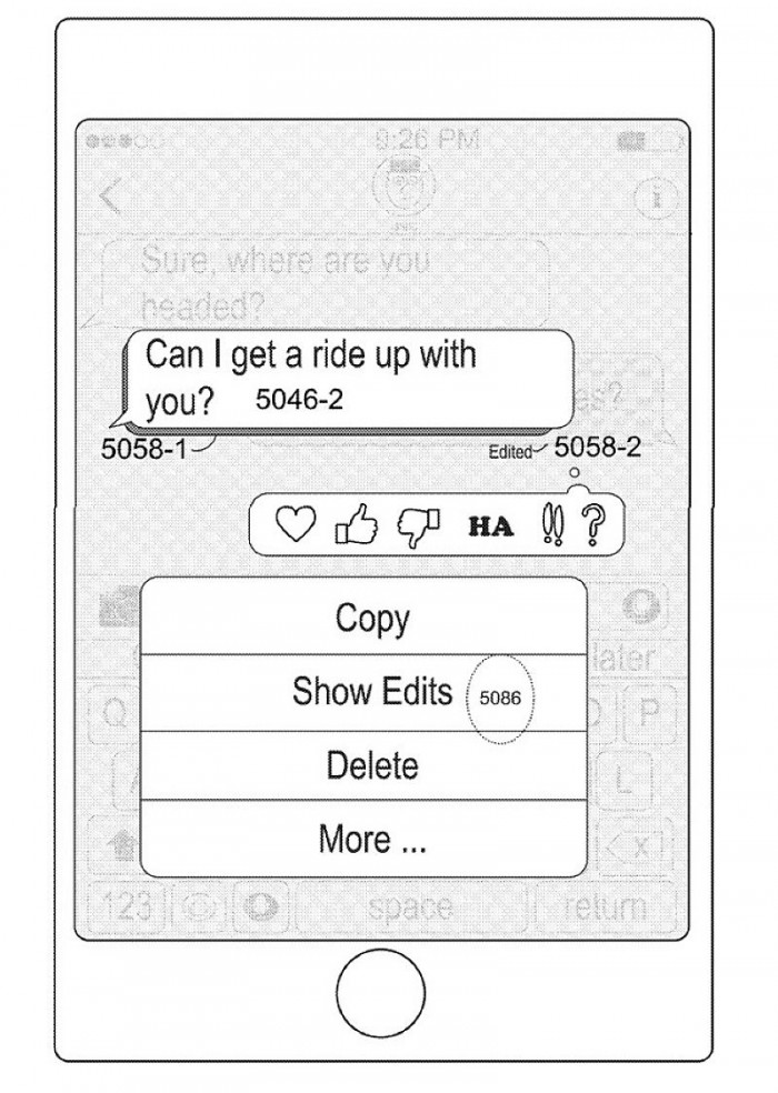苹果新iMessages专利：对已发送消息进行重新编辑