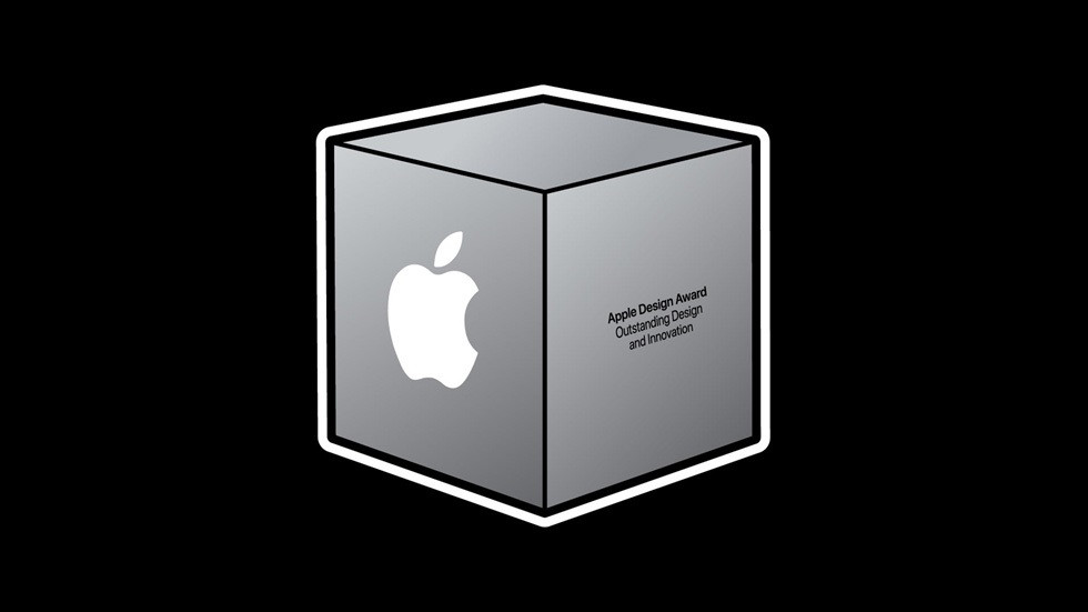 Apple Design Award 奖杯的图像。