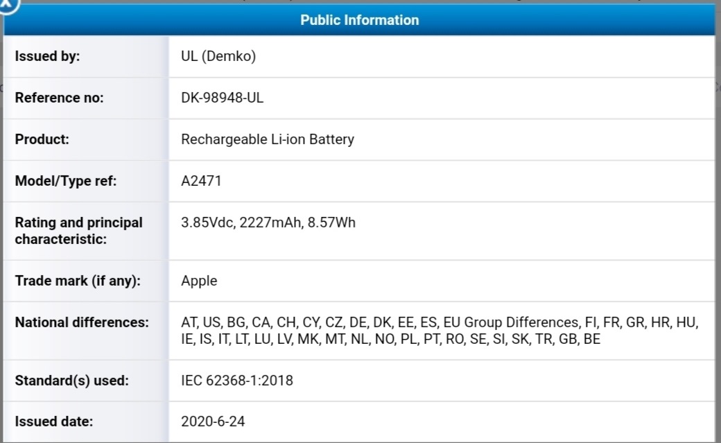 苹果三款 iPhone 电池通过认证：最高 3687mAh