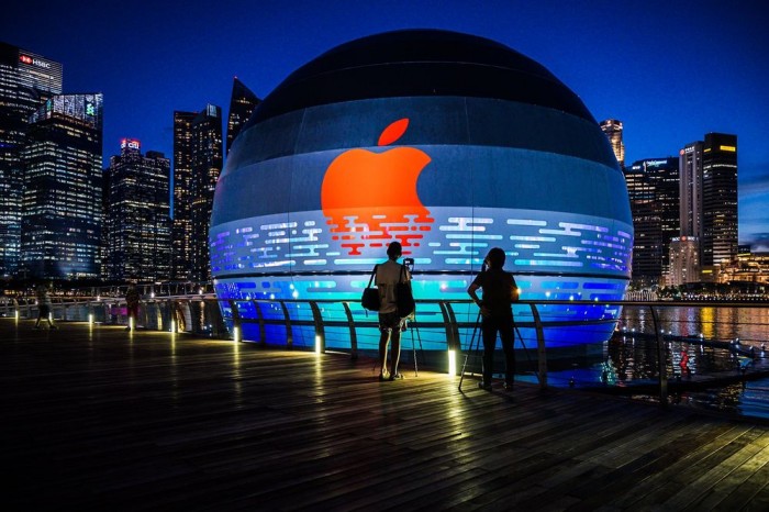 苹果首家水上门店 新加坡第三家Apple Store即将开业