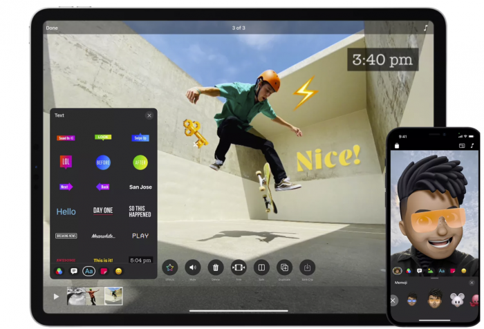 苹果的Clips应用更新至3.0，终于支持拍摄和导出垂直视频