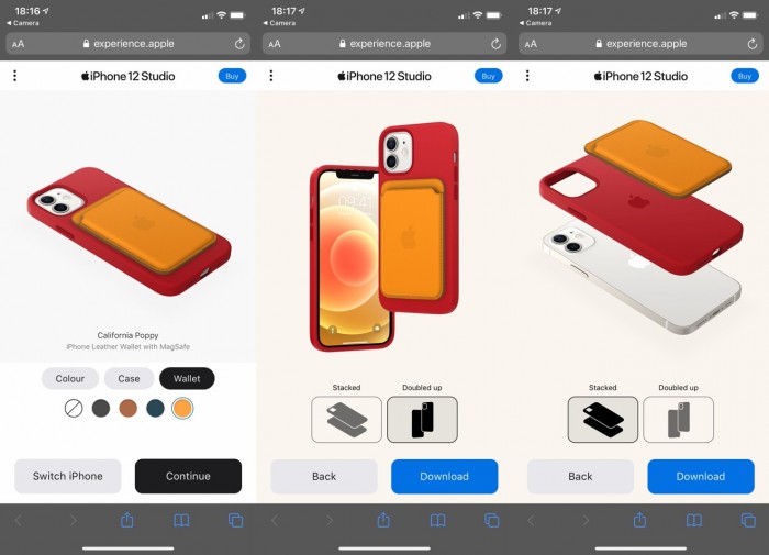 苹果推出iPhone 12 Studio将不同颜色的手机壳和钱包相互搭配