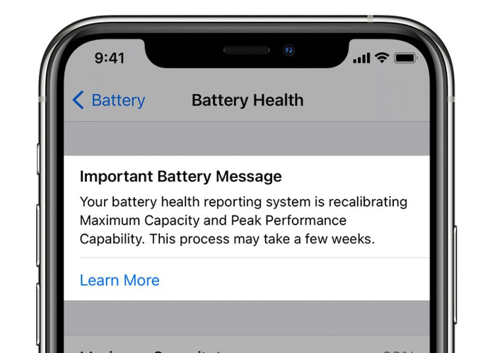 iOS 14.5 新功能：全新电池校准工具