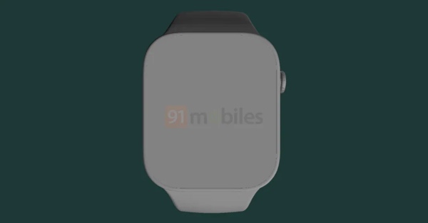 疑似 Apple Watch Series 7 CAD 渲染图曝光，直角边设计