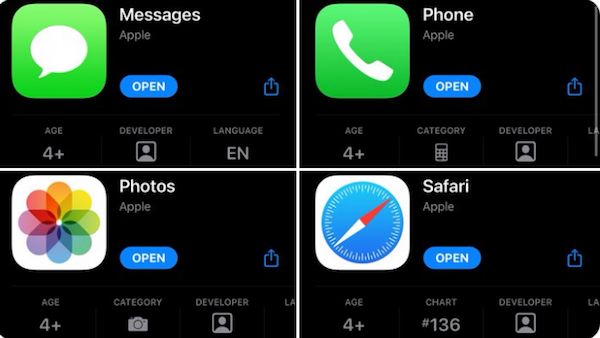 苹果更多自家 iOS App 支持评分，包括电话、信息、照片、相机和 Safari 浏览器...