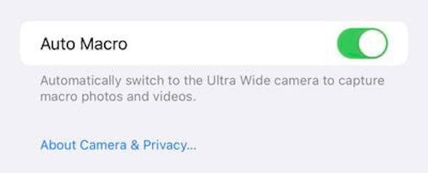 iOS 15.1测试版增加关闭自动微距及ProRes视频功能