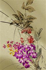 ,中国风,水墨,古韵,唯美,民俗,花卉,其他,黄色,