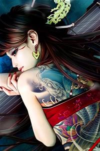 图片,性感,女人,锁屏,彩色,美女,动漫,人物,绘画,封面漫画漫画飒纹身图片