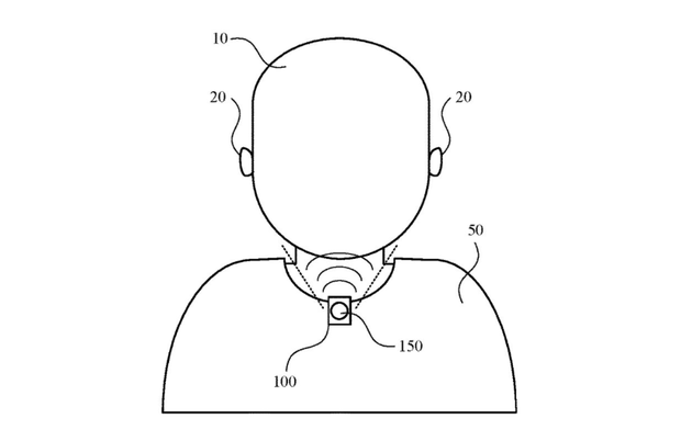 苹果申请新的音频专利：耳机不用戴，挂在衣领上听