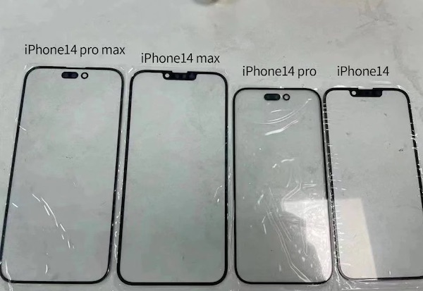 疑似 iPhone 14 系列前玻璃面板照片曝光