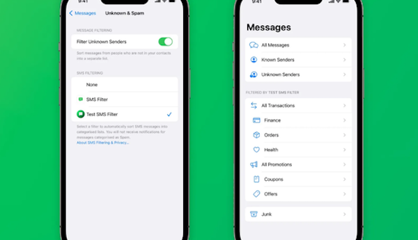 为垃圾短信分类：iOS 16的短信过滤API支持更多信息类别