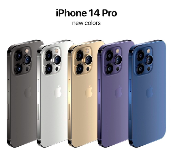 iPhone 14 Pro五种配色对比：你最喜欢哪一款？