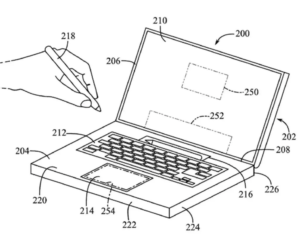 苹果新专利：未来 MacBook 屏幕将支持力敏 3D 触摸，Touch Bar 可能回归