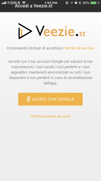 SCARICA VEEZIE SU IPHONE